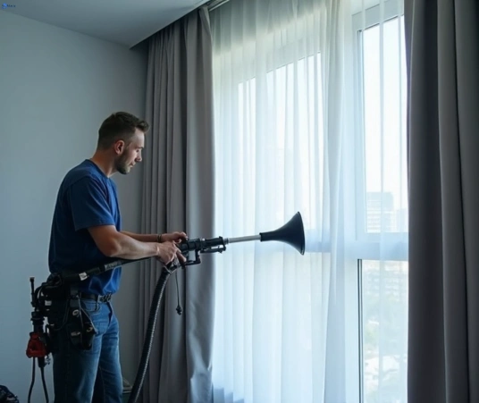 Professional commercial curtain cleaning process equipment Matty Curtain Cleaning chelsea-vic