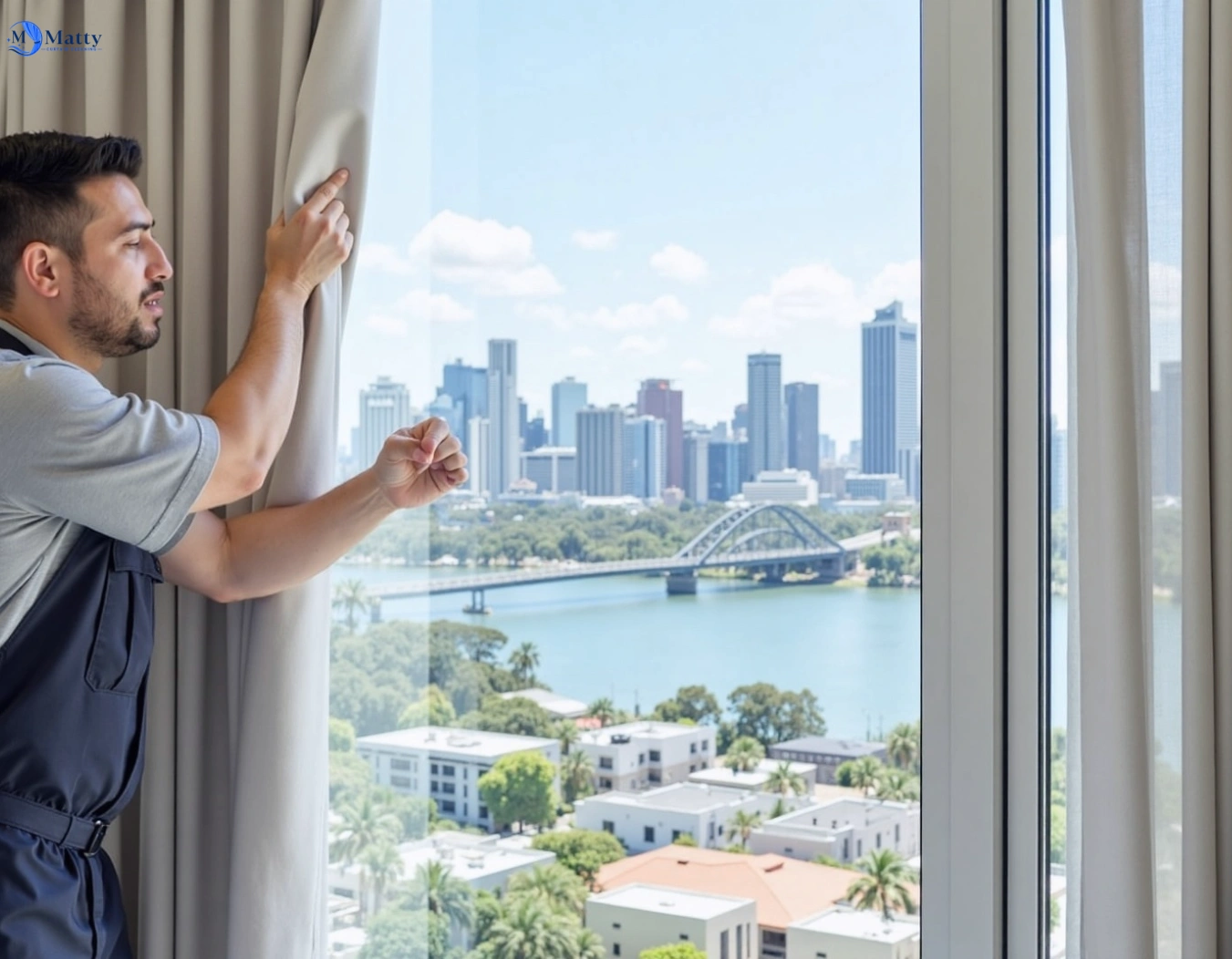 Professional curtain steam cleaning service chelsea-vic QLD by Matty Curtain Cleaning